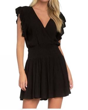 Elan Smock Waist Dress - Black