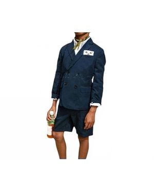 Scotch & Soda Kids Double Breasted Blazer - Blue