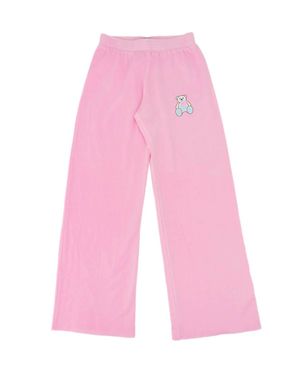 Firehouse Girls Teagan Teddy Wide Leg Sweatpants - Pink