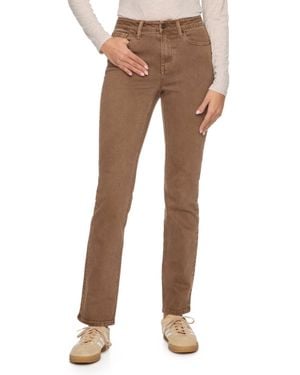 Flag & Anthem Aldie High Rise Straight Jeans - Brown