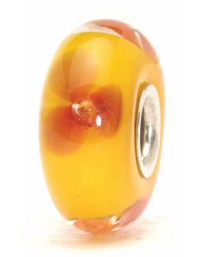 Trollbeads Flower Glass Bead Charms - Orange