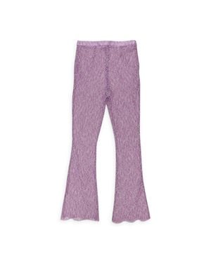 CALLIPYGIAN Lace Pants - Purple