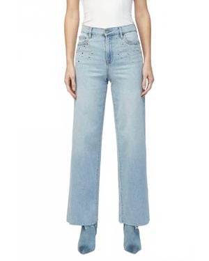 Hidden Jeans Logan Studded Hotfix Dad Jean - Blue