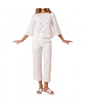 ADA KAMARA Adele 3/4 Sleeves Blouse - White