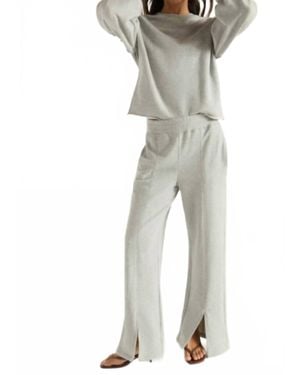 Nation Ltd Lincoln Front Slit Knit Pant - Gray