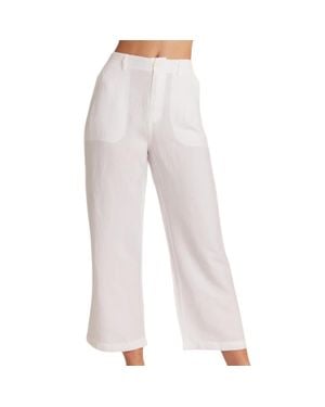 Bella Dahl Blakely Utility Wide Leg Crop Pants - White