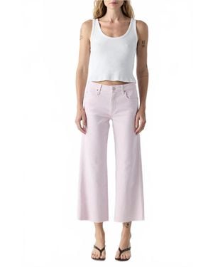 AMO Marjorie Mid Rise Wide Leg Jeans - Multicolor
