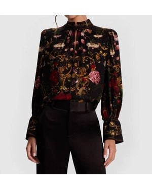 Alice + Olivia Marion Blouse - Black