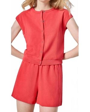 Lilla P Textured Terry Cardigan