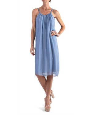Gigi Moda Jappy Silk Dress - Blue