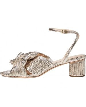 Loeffler Randall Dahlia Bow Heel Sandal - Metallic