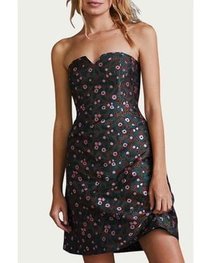 Eva Franco Sweetheart Mini Dress - Black
