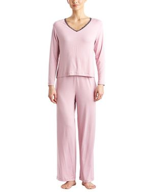 NATORI EDIT Natori Ease Lace Pj - Pink