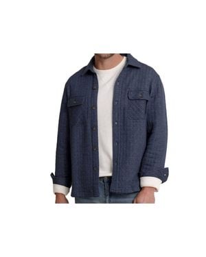 Southern Tide Fairwood Quilted Knit Shacket - Blue