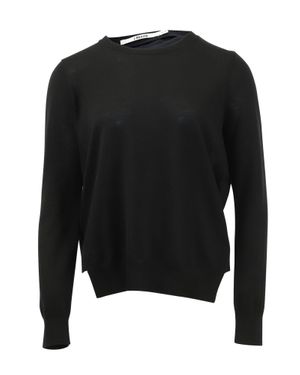 J Brand Sweater With Sheer Back - Black