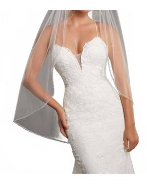 Mori Lee Edged With Tiny Crystals And Rhinestones Wedding Veil - White