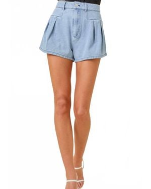 Day + Moon Harper Denim Shorts - Blue