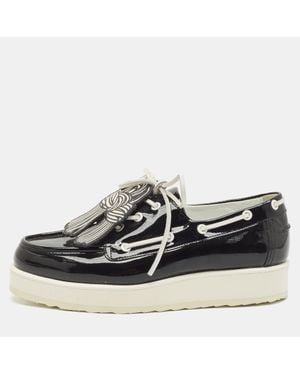 Pierre Hardy Patent Leather Loafers - Black