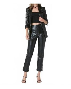 Tart Collections Kia Vegan Leather Blazer - Black