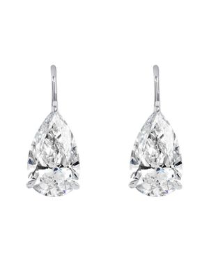 Lab Grown Diamonds 14K 8.00 Ct. Tw. Lab-Grown Diamond Earrings - Metallic