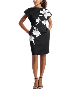 Natori Chino Embroidered Mini Dress - Black