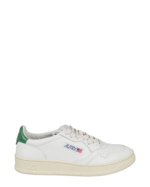 Autry Medalist Low And Suede Leather Sneakers - White