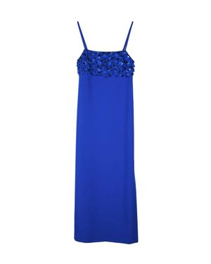 P.A.R.O.S.H. Longuette Sheath Dress - Blue