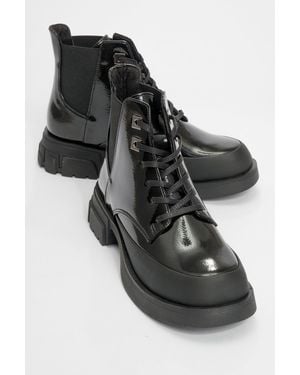 Prologue Shoes Challo Combat Boot - Black
