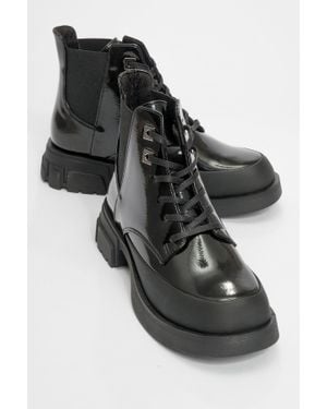 Prologue Shoes Challo Combat Boot - Black
