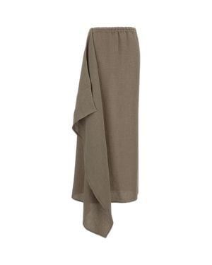 Dusan Long Sarong Skirt - Natural