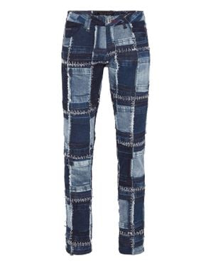 Philipp Plein Denim Pants Super Straight Cut - Blue