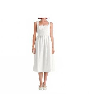 JACQUIE THE LABEL Evelyn Denim Dress - White