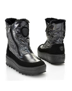 Pajar "Tanita" Side Zip Wedge Ankle Boots - Black