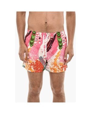 DSquared² ² Allover Printed Swim Shorts - Pink