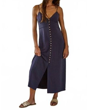 By Together Alais Button Down Dress - Blue