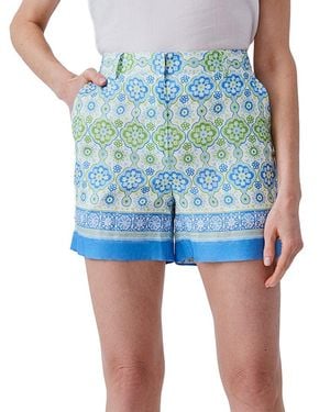 J.McLaughlin Orita Linen-Blend Short - Blue