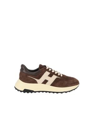 Hogan Hyperlight Suede Sneakers - Brown