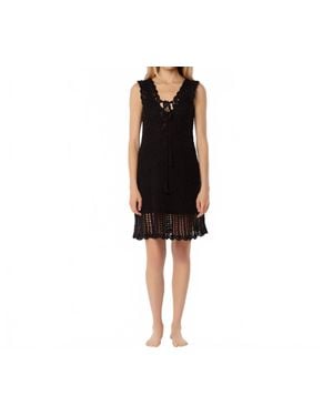 Helen Jon Valentina Crochet Dress - Black