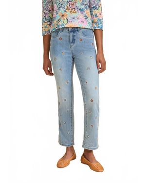 Fdj Christina Straight Ankle Denim Jeans - Blue