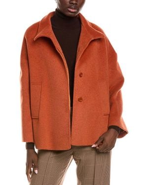 Cinzia Rocca Icons Wool-Blend Short Coat - Orange