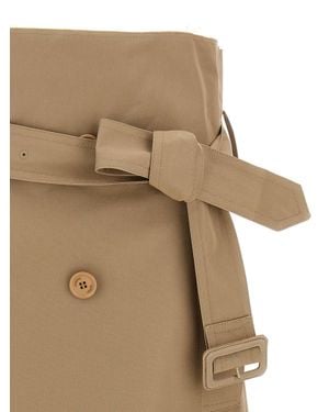 Vetements Cotton Midi Skirt - Natural