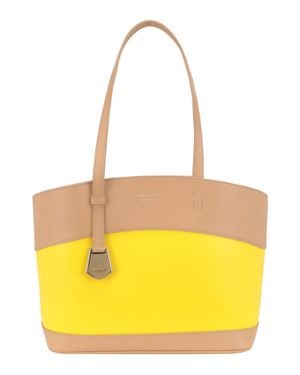 Ferragamo Charming Meduim Leather Tote Bag - Yellow