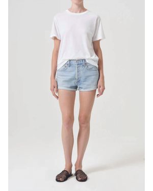 Agolde Parker High Rise Jean Short - Blue