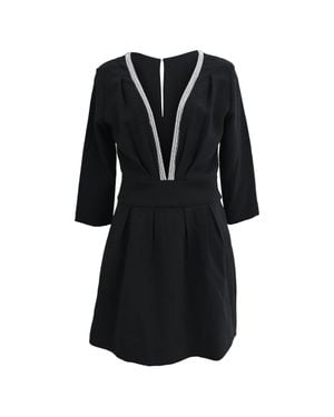 Ba&sh V-Neck Mini Dress - Black