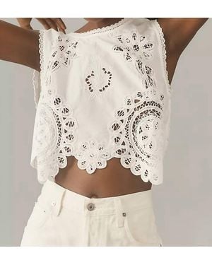 Hunter Bell Francesca Cropped Top - Natural