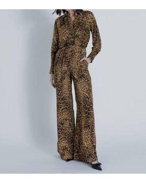 Karina Grimaldi Mia High Rise Waist And Wide Leg Print Pants - Multicolor
