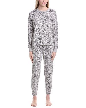 DKNY 2Pc Top & Jogger Lounge Set - Gray
