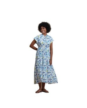Ro's Garden Mumi Midi Dress - Blue