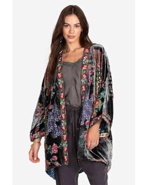 Johnny Was Rose Burnout Talullah Reversible Kimono - Multicolor