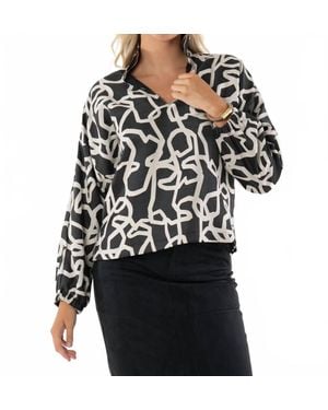 Emily Mccarthy Long-Sleeve Poppy Top - Black